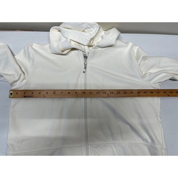 Vintage 90s Full Zip Jacket Womens Large Activewear Workout Cotton Spandex - Picture 5 of 8